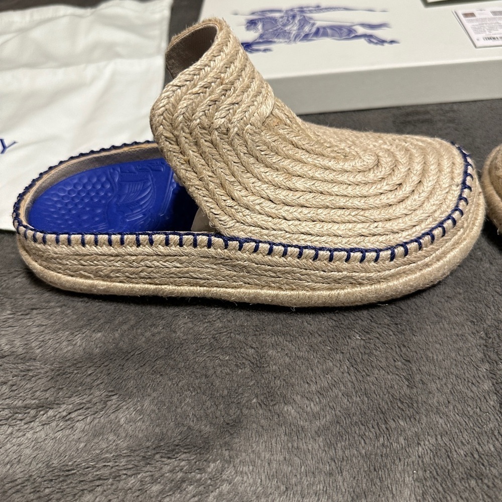 Burberry Cord Woven Clogs Women’s Size 36 EU / US 6 – New - Picture 5 of 14